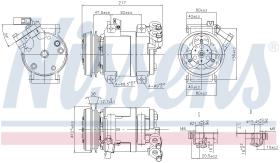 Nissens 890064 - COMPR MITSUBISHI L200 2.5 DID (06>) MONTERO SPORT 2.5 DID