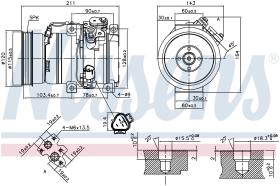 Nissens 890066 - COMPRESOR TOYOTA PREVIA/ESTIMA(R3#.