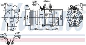 Nissens 890067 - COMPRESOR KIA MAGENTIS I(MS)(01-)2.