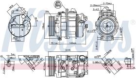 Nissens 890069 - COMPR BMW S1/S3/7/Z4