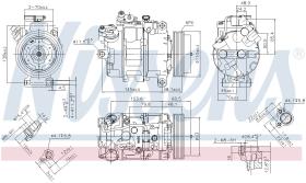 Nissens 890070 - COMPRESOR ALPINA D3(E90-E91-E92)2.0