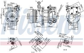 Nissens 890077 - COMPR SMART FOR FOUR (W454) MITSUBISHI COLT (04-)