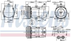 Nissens 890081 - COMPRESOR FORD TRANSIT(FY)(00-)2.4