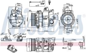 Nissens 890082 - COMPRESOR RANGE ROVER SPORT(L320)(0