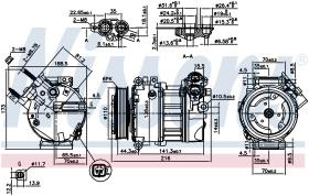 Nissens 890123 - COMPRESOR RANGE ROVER III(LM)(02-)5