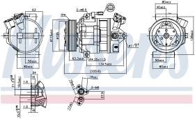 Nissens 890138 - COMPRESOR RENAULT ESPACE IV(02-)2.0