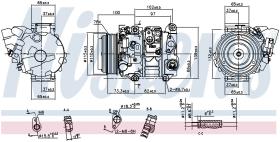 Nissens 890143 - COMPRESOR TOYOTA PREVIA/ESTIMA/TARA