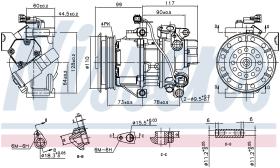 Nissens 890145 - COMPRESOR TOYOTA COROLLA(E14#.E15#)