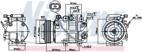 Nissens 890151 - COMPRESOR HYUNDAI SANTA FE(DM)(12-)