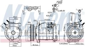 Nissens 890152 - COMPRESOR PLYMOUTH VOYAGER III(01-)