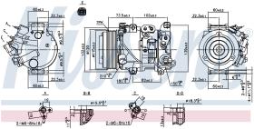 Nissens 890158 - COMPRESOR LEXUS RX II(MCU30.MHU38.G