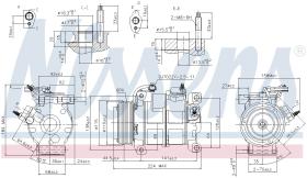 Nissens 890169 - COMPRESOR DODGE CARAVAN IV(08-)2.8