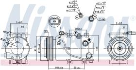 Nissens 890174 - COMPRESOR HYUNDAI GRANDEUR V(HG)(11