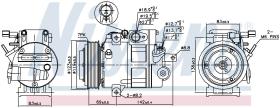 Nissens 890175 - COMPRESOR HYUNDAI IX55(08-)3.0CRDI