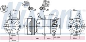 Nissens 890176 - COMPRESOR HYUNDAI IX20(JC)(10-)1.4