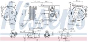 Nissens 890179 - COMPRESOR FORD S-MAX(CA1)(06-)2.0 I