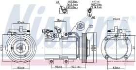 Nissens 890182 - COMPR HYUNDAI TERRACAN 2.9 CRDI (01>)