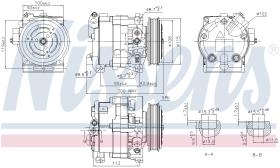 Nissens 890187 - COMPRESOR FIAT PALIO(178)(96-)1.2 I