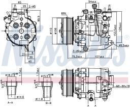 Nissens 890195 - COMPRESOR HONDA CIVIC IX(FK)3-5 DOO