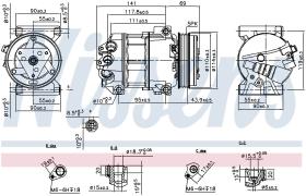 Nissens 890211 - COMPRESOR FIAT 500 L(12-)0.9 TWINAI