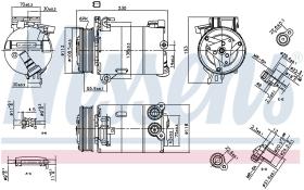 Nissens 890213 - COMPRESOR VOLVO S80 II(AS)(06-)2.0