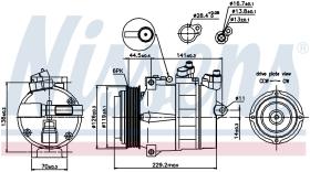 Nissens 89022 - COMPR MB W202/W210/W140/SLK R170/VITO/SPRINTER