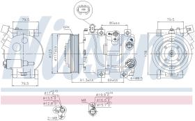 Nissens 890230 - COMPRESOR HYUNDAI GENESIS COUPE(08-