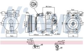 Nissens 890232 - COMPRESOR KIA RIO II(JB)(05-)1.5 CR