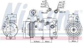 Nissens 890237 - COMPRESOR HYUNDAI ELANTRA(MD/UD)(10