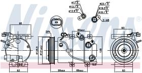 Nissens 890238 - COMPRESOR KIA OPTIMA III(TF)(10-)1.