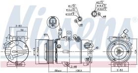 Nissens 890242 - COMPRESOR HYUNDAI ELANTRA(MD/UD)(10