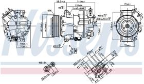 Nissens 890267 - COMPRESOR OPEL ASTRA J(09-)2.0 CDTI