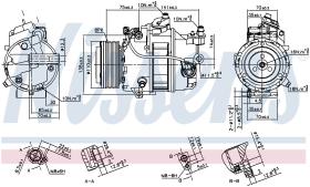 Nissens 890303 - COMPRESOR BMW 7 F01-F02-F03-F04(08-