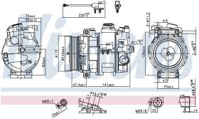 Nissens 890306 - COMPRESOR RANGE ROVER SPORT(L320)(0