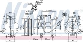 Nissens 890315 - COMPRESOR MAZDA 3(BL)(09-)2.5 I 16V