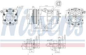 Nissens 89032 - COMPR CITROEN C5/BERLINGO/PEUGEOT 307/PARTNER