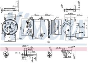 Nissens 890321 - COMPR FORD FOCUS III/FIESTA VI (08-)