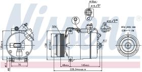 Nissens 89034 - COMPRESOR ALPINA B10(E39)3.2 I