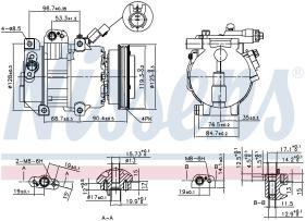 Nissens 890376 - COMPRESOR KIA CERATO(LD)(04-)2.0 I