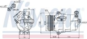 Nissens 89038 - COMPR OPEL ASTRA G/ H/ MERIVA GASOLINA