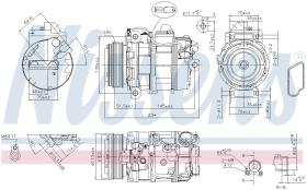 Nissens 890390 - COMPRESOR BMW 1 E81-E82-E87-E88(04-