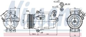 Nissens 89041 - COMPR OPEL ASTRA H/ZAFIRA B (04>)