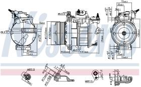 Nissens 890419 - COMPR FORD FOCUS III/TRANSIT CONNECT