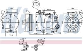 Nissens 890423 - COMPRESOR HYUNDAI I40(VF)(11-)1.7 C