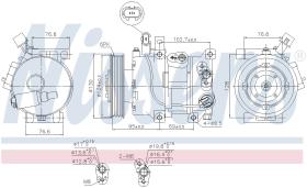 Nissens 890425 - COMPRESOR HYUNDAI I40(VF)(11-)1.6 G