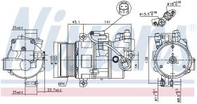 Nissens 89043 - COMPR BMW S1 E81/S3 E90 (04>11)