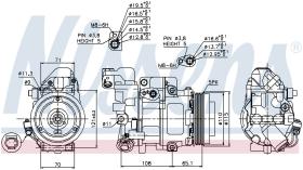 Nissens 89051 - COMPRESOR MERCEDES VANEO(02-)1.9