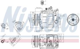 Nissens 89052 - COMPR AUDI A4 II (00>) A6 (04>) POLEA 100Ø