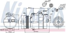 Nissens 89054 - COMPR AUDI A4/ A6 2.4/2.6I