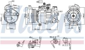 Nissens 890551 - COMPRESOR AUDI A 4/S 4(B8)(07-)2.0